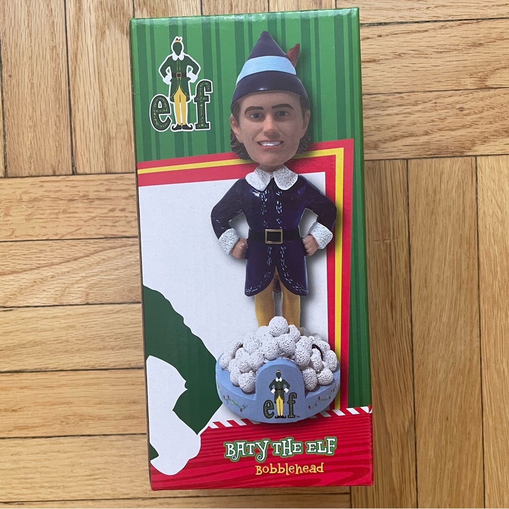 NIB Brooklyn Cyclones 2023 Brett Baty The Elf Bobblehead SGA New York Mets